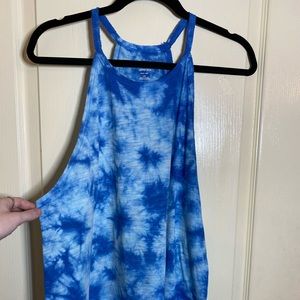 Blue Tie-Dye Tank